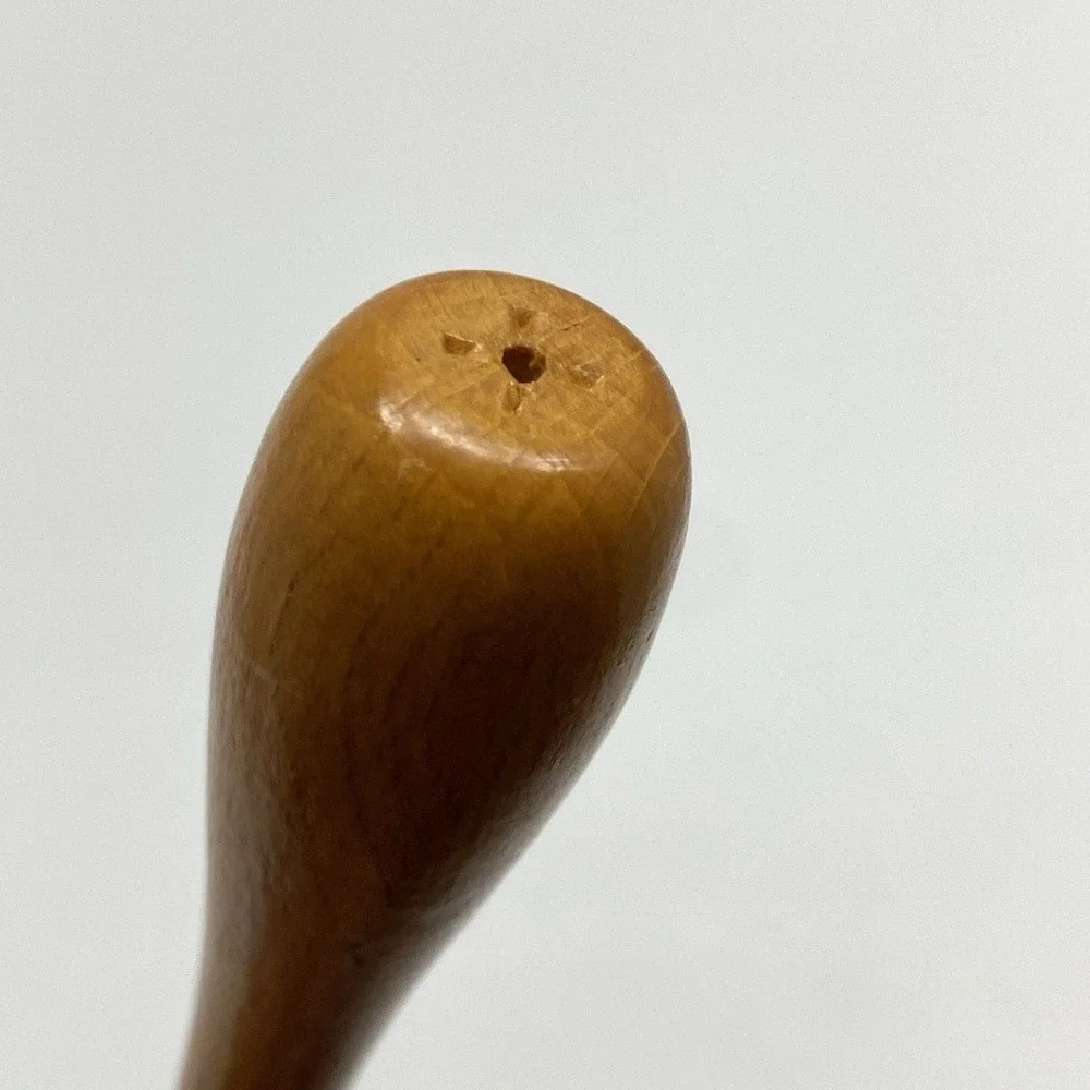 Vintage Latch Hook Rug Carpet Yarn Tool with Wood Handle Stamped Made in England